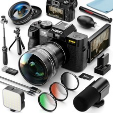 5K 48MP Digital Camera WiFi Camcorder Full Kit with Abundant Accessories Gift Digital Camera Accessories price