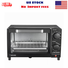 Mainstays 4 Slice Countertop Toaster Oven with 3 Settings, Black Ovens price