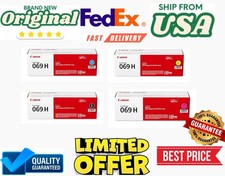 Canon Genuine 069H High Yield 4 Colour Toner Cartridge Set (CMYK) Compatible Toner price