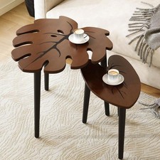Monstera Leaf Nesting Tables Set of 2 Nesting Tables price