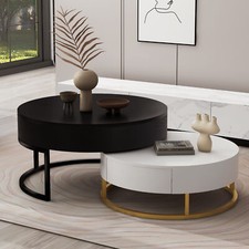 Nesting Coffee Table Set of 2, Lift Top Coffee Table with Hidden Compartment Nesting Tables price