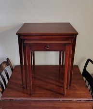 2-Day Sale.    VTG Brandt Nesting Tables Set of 3 Mahogany -Signed & Label. Nesting Tables price