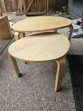 Vintage IKEA Svalsta Nesting Tables, Alval Aalto Style, set of 2 Nesting Tables price