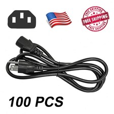 Lot of 1 - 100 AC Power Cord Cable Desktop Monitor Computer PC 6ft IEC320 Power Cable price