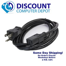 Power Cord Cable 3 Prong Universal Standard 5ft PC Computer HDTV Monitor Power Cable price