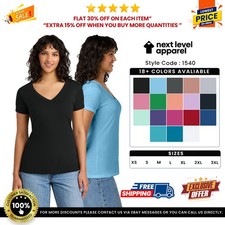 Next Level Apparel N1540 Women's Short Sleeve Ideal Lightweight V-Neck T-Shirt Women's T-shirt price