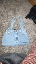 Women’s Blue Tote Shoulder Bag Purse, Double Handles, , Solid Denim purse Women's Casual Bag price