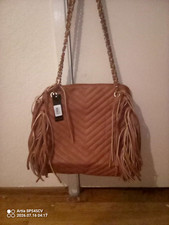 Rebecca Ritka-  Women’s Brown Quilted Fringe Crossbody Bag, Gold Chain Strap, Women's Casual Bag price