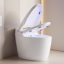 Smart Bidet Toilet Combo Elongated Heated Seat Foot Sensor Auto Open Bathroom Toilet price