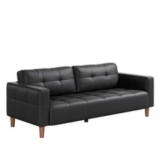 Modern Oversized 3 Seat Sofa, Faux Leather Couch Easy Assembly for Living Room Three-Seater Sofa price