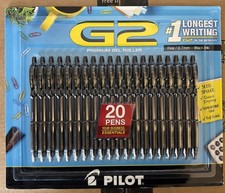 Pilot, Premium G2 Gel Pen Roller, Fine Point, Black, 20-pack Gel Ink (Roller) Pen price