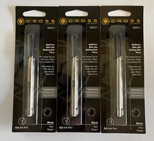 3 Pieces Cross Gel Roller Pen Refill in Black Ink, 0.7 mm. One Per Card (8910-1) Gel Ink (Roller) Pen price