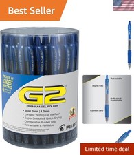 G2  Gel Roller Pen, Retractable and Refillable, Bold Point 1 mm, Blue Ink, 36... Gel Ink (Roller) Pen price