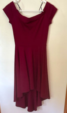 Windsor Women’s S Burgundy Solid Fit and Flare Dress Size Modest Clothing price