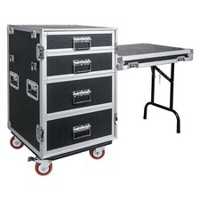 Sound Town 4-Drawer Stage Studio Equipment 1/2"(12mm) Plywood (STRC-PROWT4D) Studio and Stage Equipment price