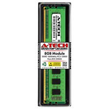 A-Tech 8GB PC3-12800 Desktop DDR3 1600 MHz Non ECC 240-Pin DIMM Memory RAM 1x 8G RAM Memory price