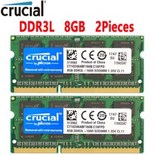 Crucial DDR3L 16GB 2 x 8GB 1600 MHz PC3L-12800 Laptop RAM Sodimm Memory 1.35V RAM Memory price