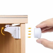 Child Safety Magnetic Cabinet Locks Adhesive Baby Proofing Cabinets No Drilling Baby Cabinet Lock price