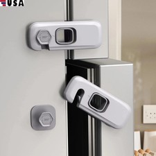 1Pc Grey Child Safety Cabinet Lock Baby Proof Drawer Door Fridge Safety Latch Baby Cabinet Lock price