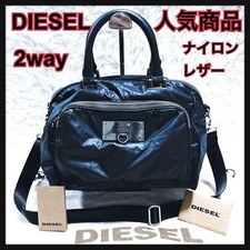 DIESEL Black Nylon 2Way Mini Boston Bag Y2K Crossbody Silver Hardware Men's Messenger Bag price