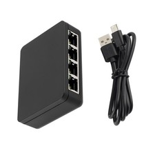 New 1 TO 4 Ways 1000Mbps Black RJ45 LAN Network Splitter Adapter Accessories Network Accessories price
