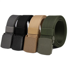 Men Casual Military Tactical Army Adjustable Quick Release Belts Pants Waistband Men's Belt price