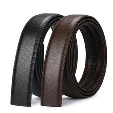 Luxury Men's Automatic Buckle Belt Ratchet Strap Black Brown Leather Strap Jeans Men's Belt price