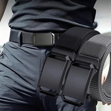 Mens Ratchet Belt Nylon Web Belts for with Automatic Slide Buckle Tactical Belt* Men's Belt price