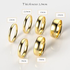 14K Yellow Gold 1.5mm 2mm 2.5mm 3mm 4mm 5mm 6mm Comfort Fit Wedding Band Gold Wedding Band price