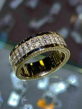 2Ct Round Cut Lab Created Diamond Wedding Ring Men's 14k Yellow Gold Plated Gold Wedding Band price