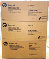 Set of Genuine HP W9061MC Cyan + W9062MC Yellow + W9063MC Magenta Toners Toners price