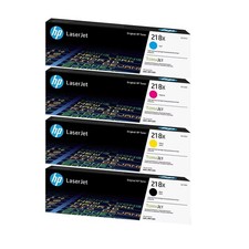 HP 218X Black/Cyan/Magenta/Yellow High Yield Toner Cartridge, Pack Of 4 Toners price