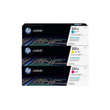 Open Box HP 201A 3-Pack Original LaserJet Toner Cartridge, Toners price