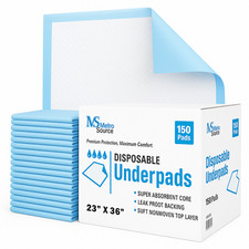 Metro Source 23x36 Disposable Underpads 150 Count | Absorbent Bed Pads Leakproof Bed price