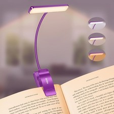 Rechargeable Book Light Reading Bed 3-Color Temp. 19 LED Memory Gooseneck 80 hr Bed price