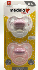 Medela Baby Pacifiers - Pink 2 Pk - Silicone - Swiss Made 0-6 Mo Orthodontic Pacifier price