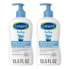 Cetaphil Baby Wash & Shampoo with Natural Calendula Tear-Free 13.5 oz - Lot of 2 Baby Shampoo price