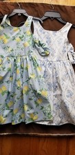 2 Pack elegant Floral girl dress with back bow & hair scrunchies size 6 Girls' Dress price