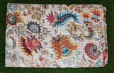 Floral print kantha quilt boho decor cotton bedspread handmade sofa cover quilts Quilt price