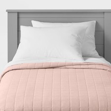 Box Stitch Microfiber Quilt - Pillowfort Quilt price