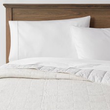 Threshold Quilt Cotton/Linen Blend Space Dyed Subtle Stitch Quilt price
