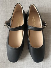Fever Sole Women's Black Office Casual Mary Jane Flats Buckle Strap  US 6.5 Women's Casual Shoes price