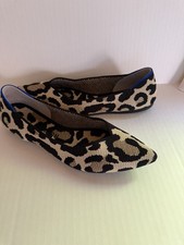 Rothy’s leopard ballet flat shoes size 7 Pointed Toe Women's Casual Shoes price