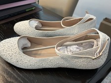 White Dressy wedding flats /shoes Women’s 12/13 Women's Casual Shoes price