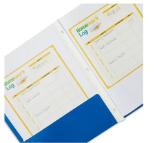 Pen+Gear 3-Prong Letter Size Paper Folder, Blue Folder price