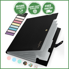 ACCORDION EXPANDING FILE ORGANIZER Office Portable Folder Document Storage Folder price