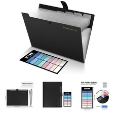 Accordion File Organizer with 8 Pockets Expanding File Folder for A4 Letter Folder price