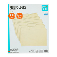 Pen+Gear File Folders, Letter, Manila, 1/3 Cut, 150 Count Folder price