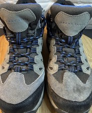 Perry Ellis Carter II Waterproof Hiking Boots Kids Size 2 Gray Blue Trail Shoes Boys' Boots price
