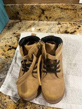 Wonder Nation Toddler Size 12 Tan Work Boots Side Zip Boys' Boots price
